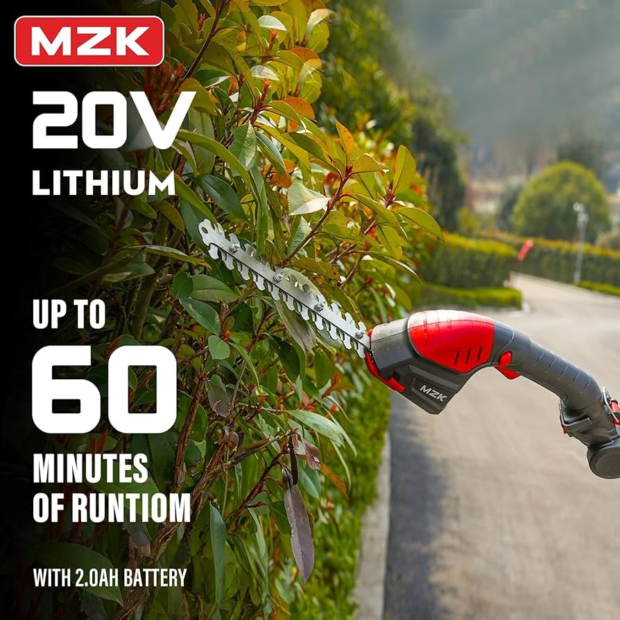 M Wei‼️ Amazon.com : MZK 2-in-1 20V Pole Mini Hedge Trimmer & Grass Shear