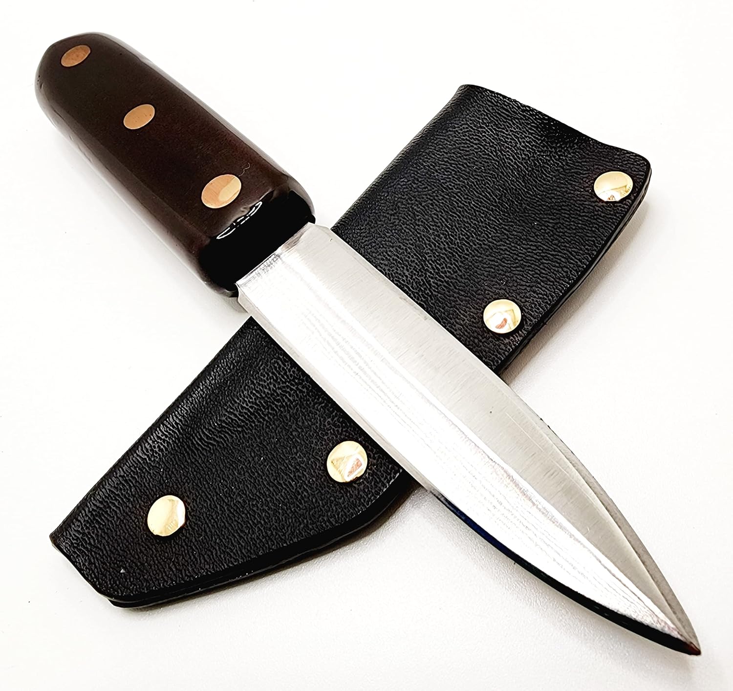 Handmade Paring Knife with Sheath - Dual Edges Custom Kitchen Knife Made In USA