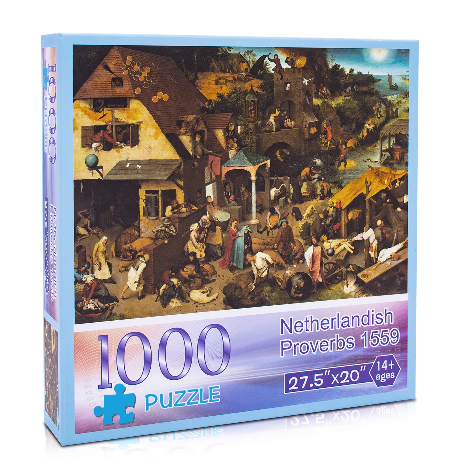 Buy Conzy Puzzles for Adults 1000 Pieces Netherlandish Proverbs 1559 by