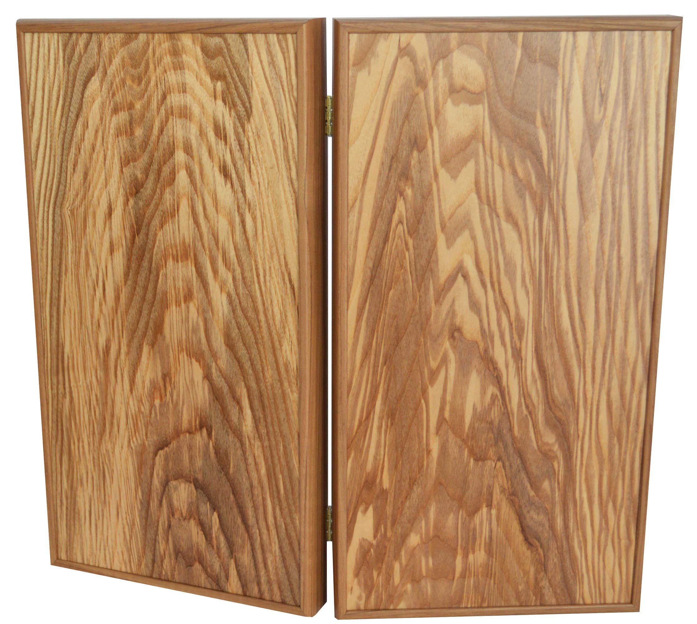 Manopoulos Traditional Olive Wood Backgammon Set - Olive Wood Chips