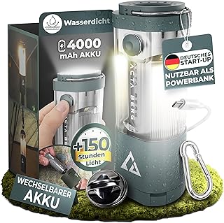 Campinglampe LED 450 lm, 4000 mAh Akku 150h
