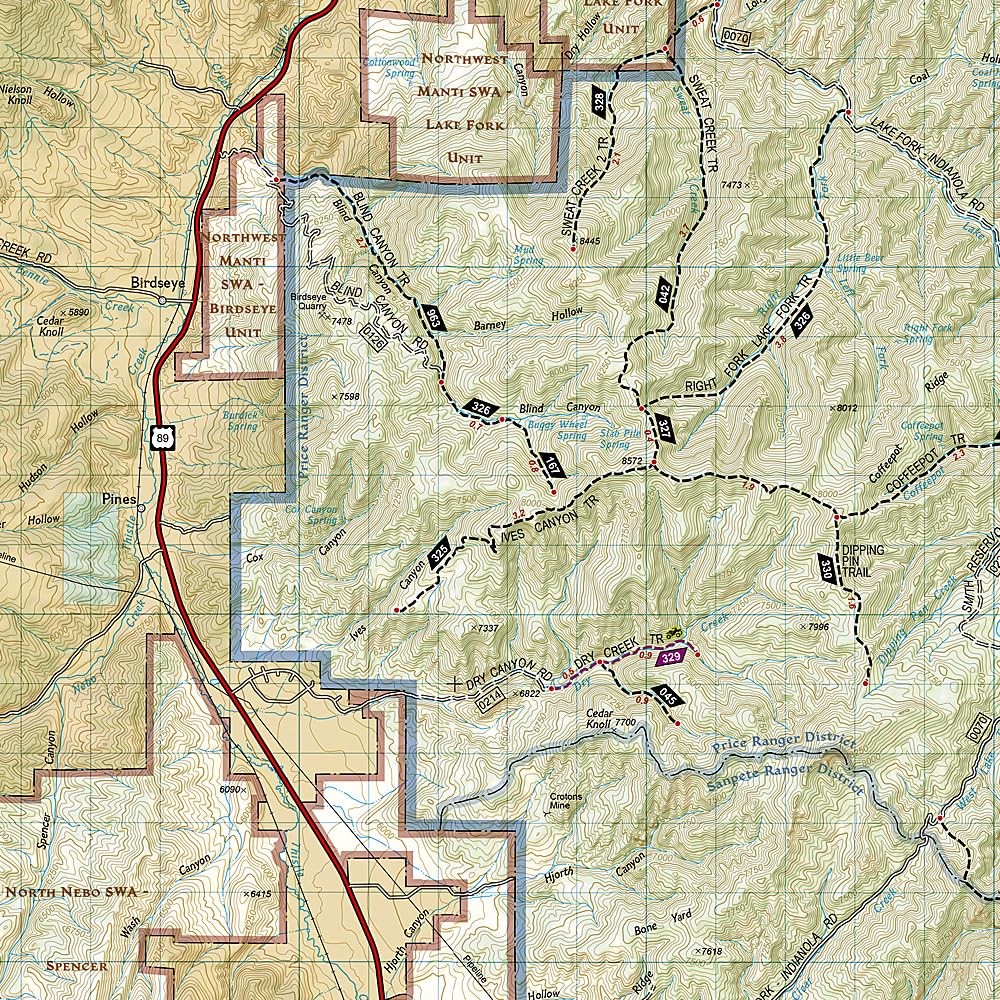 Wasatch Front South Map (National Geographic Trails Illustrated Map, 701) | Books
