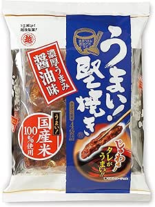 越後製菓 うまい! 堅焼き濃厚うまみ醤油味 96g×6袋