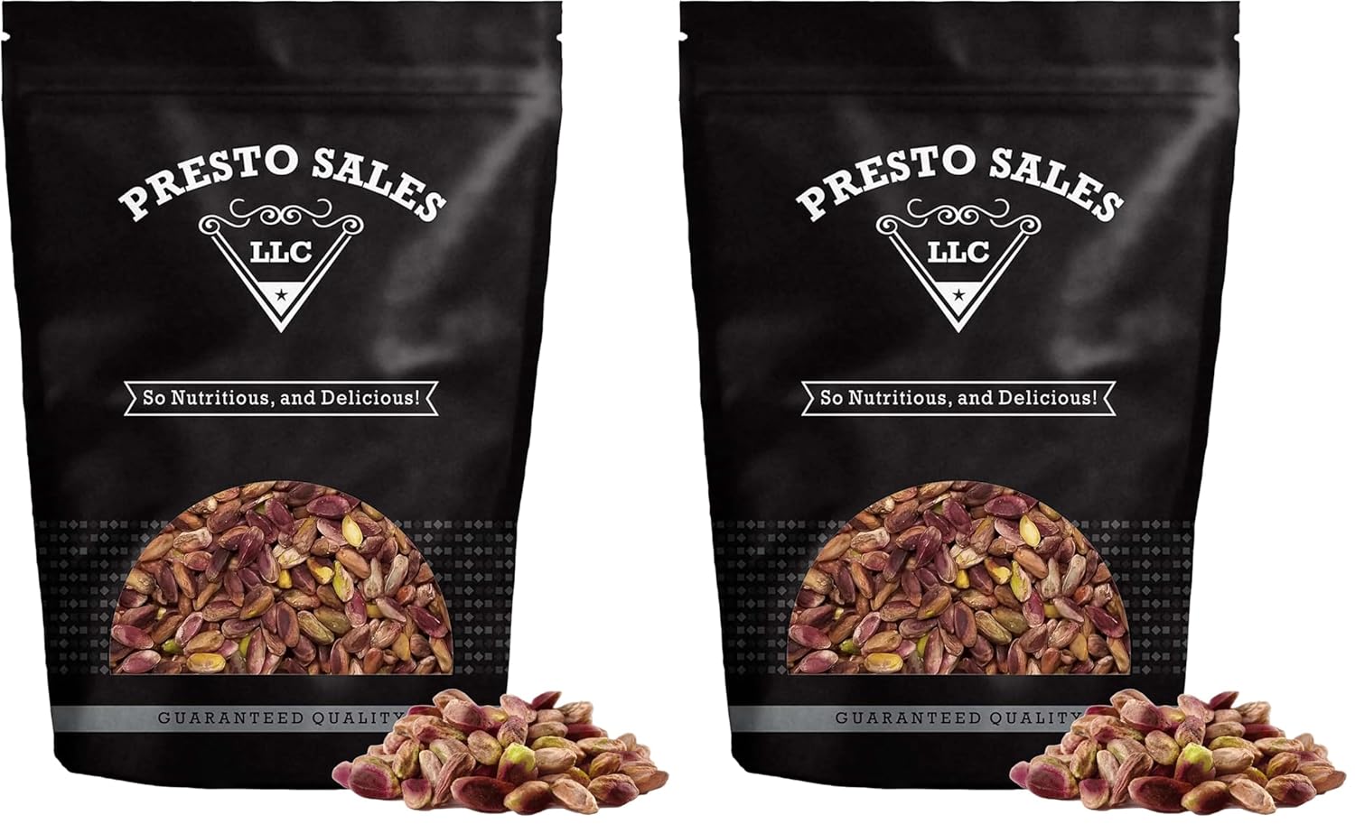 Presto Sales Pistachios Shelled Turkish Raw ANTEP 16 oz. | Premium quality and Nutrient-rich snack | Healthy, Natural, Vegan, Non-GMO | Resealable 1 lb. Pouch Bag