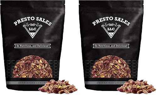 Vista 8 de Presto Sales Pistachos crudos turcos sin cáscara ANTEP de 16 onzas. Calidad premium y refrigerio rico en nutrientes Saludable, natural, vegano
