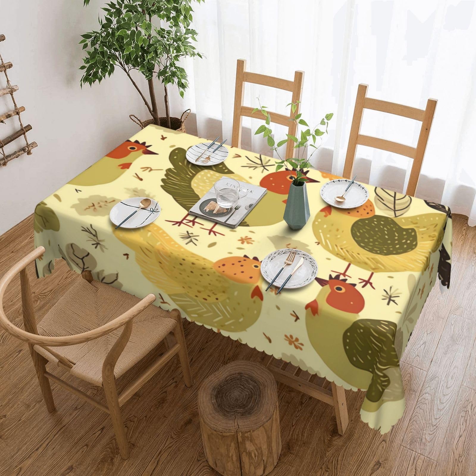 Nappe rectangulaire anti-tache pour protéger la table des enfants