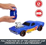 Hot Wheels 1:16 Scale RC Rodger Dodger Toy Car, Special 50th Anniversary Edition Remote Control Vehicle