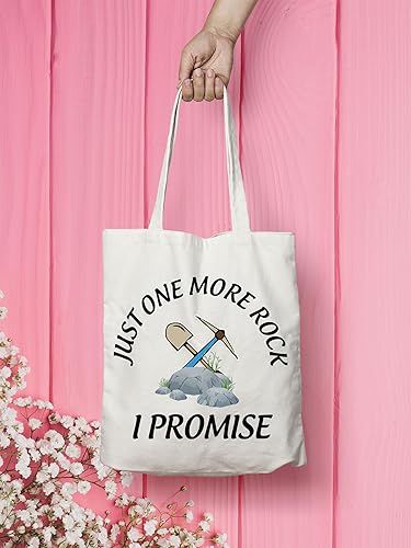 Miniatura 3 de VAMSII Bolsa de coleccionista de rocas, regalos divertidos de geología para los amantes del rock, Blanco sucio, Grande