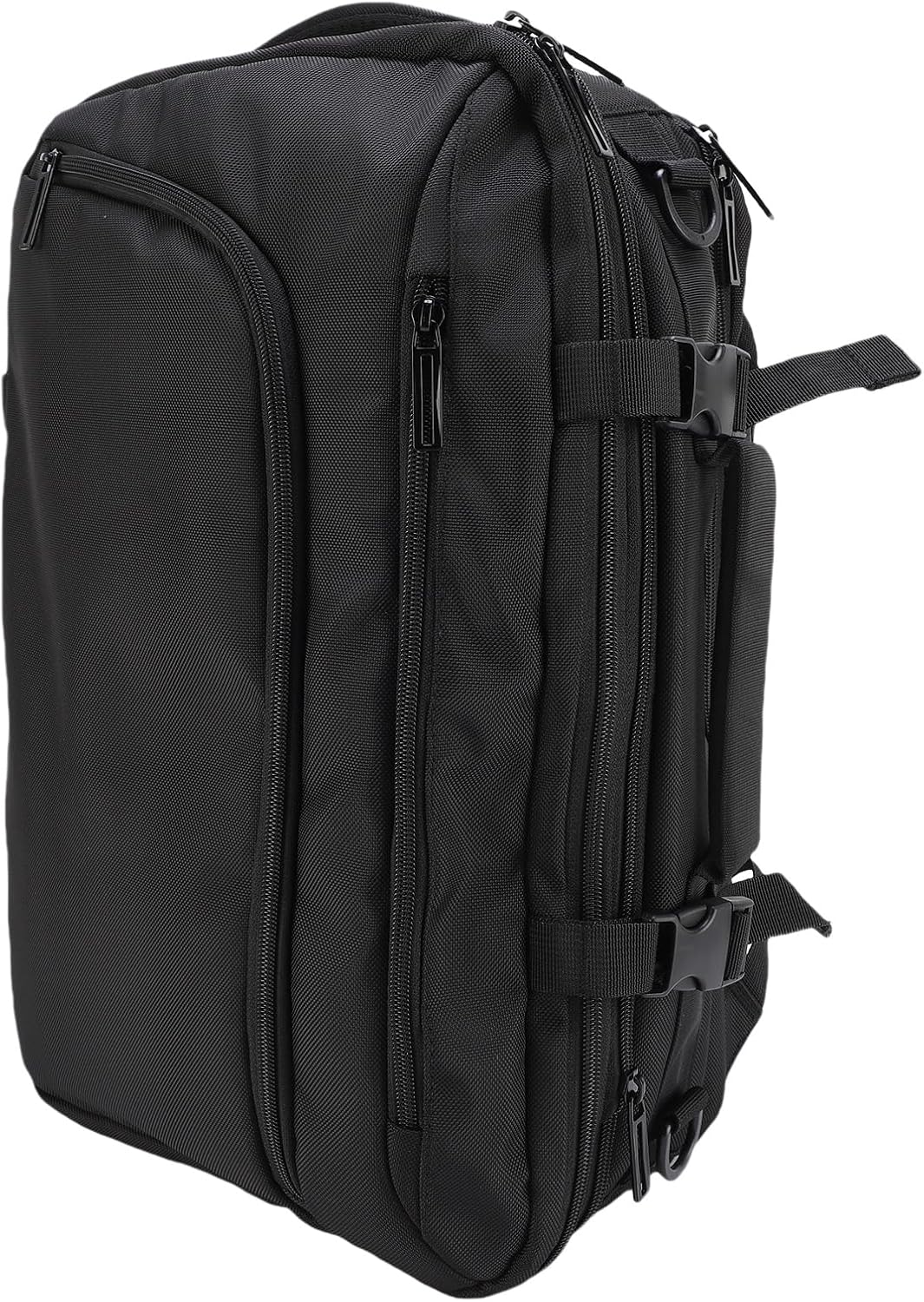 AUNMAS 36-55L Vacuum Compression Travel Backpack Wet Dry Separation Large Capacity Expandable Business Bag with Trolley Strap Handheld Shoulder Modes Laptop Compartment Grime Proof Shoe Compartment