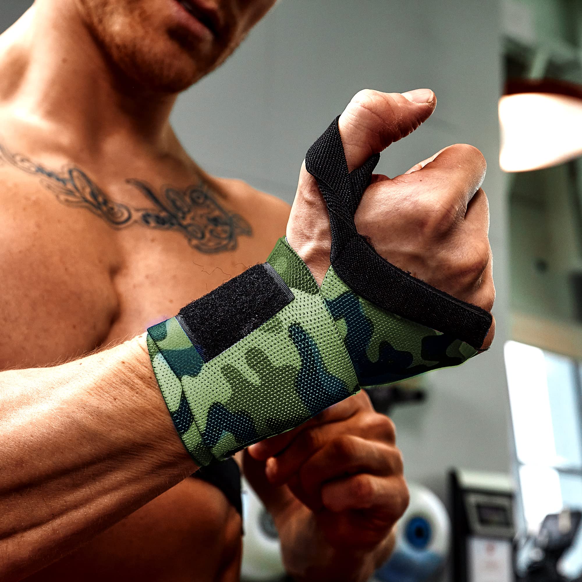 WOD Nation Wrist Wraps Weightlifting dla mężczyzn i kobiet – zestaw 2 opasek do podnoszenia ciężarów do crossfitu i treningu orbitalnego (30 cm lub 35 cm) + w zestawie torba do przenoszenia