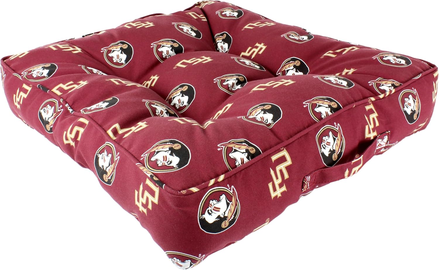 College Covers Florida State Seminoles Floor Pillow/Pet Bed, 24" x 24", Multi/Color