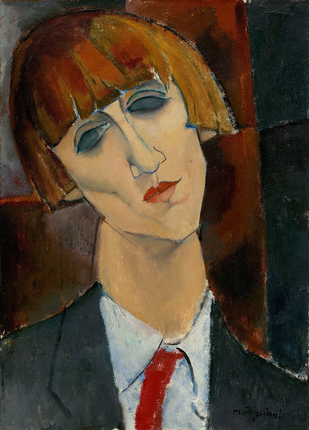 Amedeo Modigliani Madame Kisling affiche art grand format poster mat decoration interieure