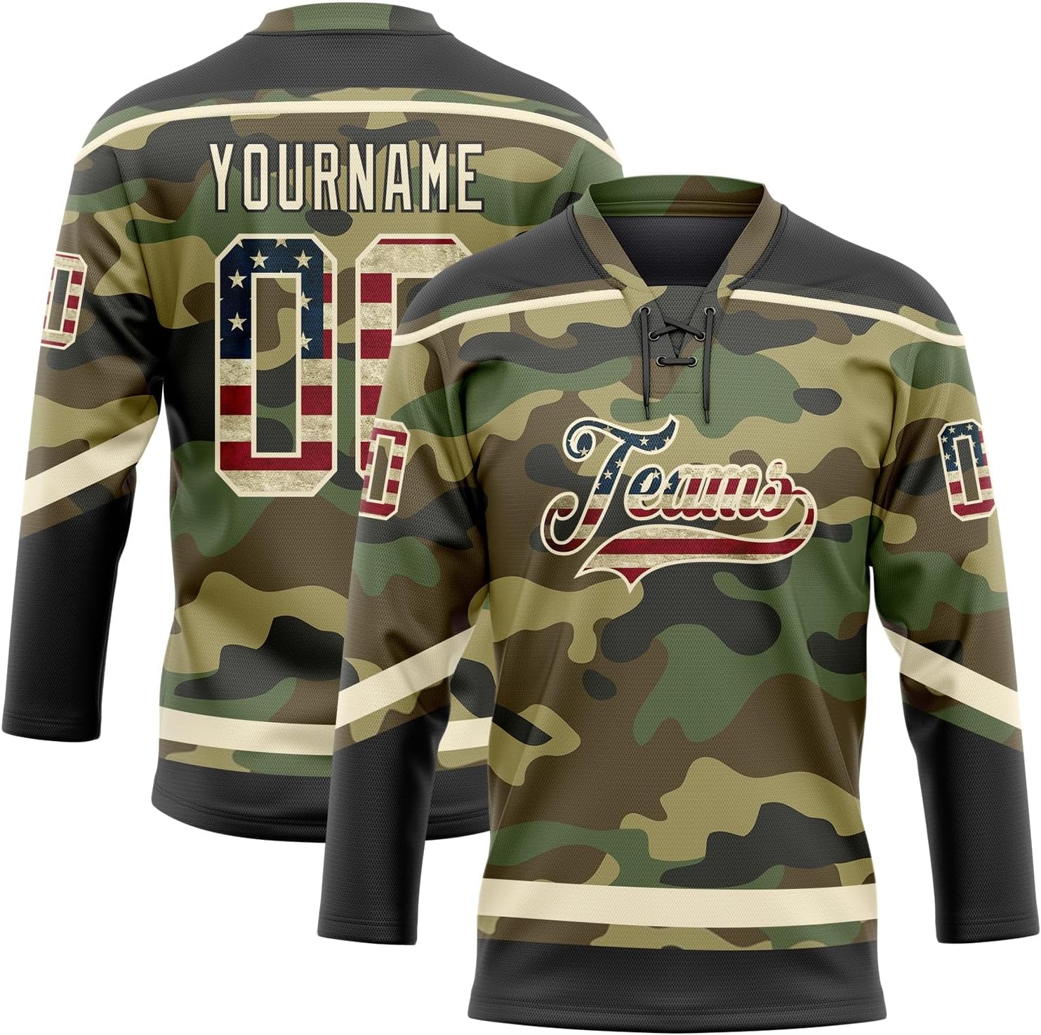 Custom Hockey Jersey for Women Youth Men, Personalized Team Name Number and Logo, Colored Lace Up Practice Sports Fan Jersey