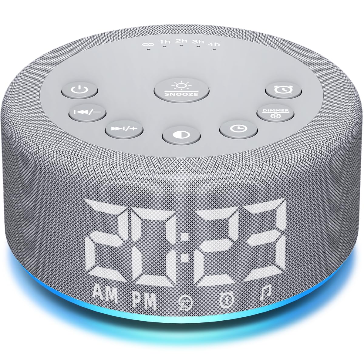 ?3 in 1? Sound Machine Alarm Clock Night Light White Noise Machine with 27 Sleeping Sounds for Baby Kids Adults 32 Level Volume Auto Off Timer Memory Function Digital Clock with 30 Wake Up Sounds