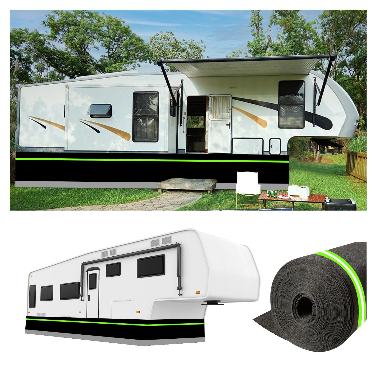 Facile Installazione, Rivestimento per Camper, Altezza 37,5 Pollici, Comodo Accessorio per roulotte da Viaggio Invernale.
