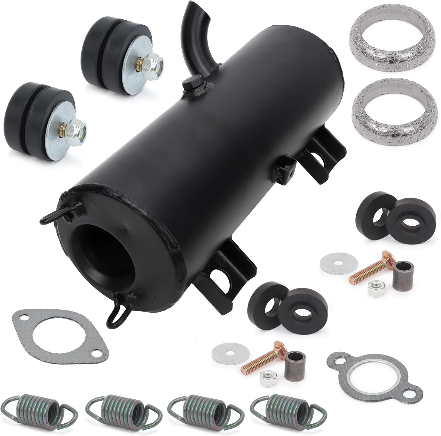 Muffler Silencer KIT W SEALS/SPRINGS Fit Polaris RANGER CREW 1000 DIESEL 2015-18