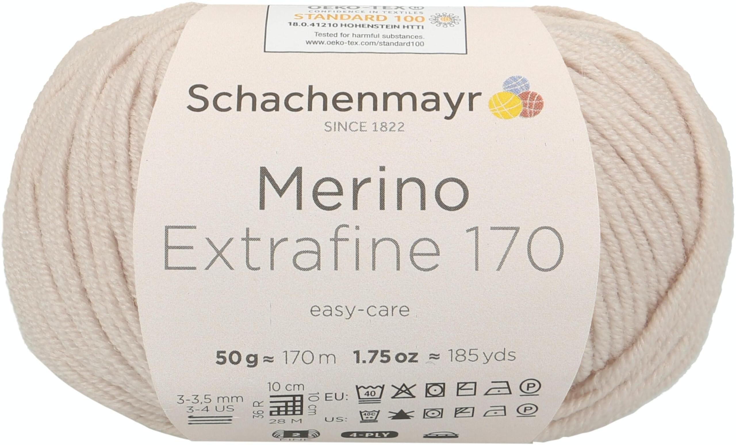 Schachenmayr Häkel- & Strickgarn Merino Extrafine 170, 50g - Weiß