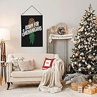 Vista 4 de Banderas de piña al revés, bienvenida y abajo para travesuras, bandera de jardín, pancarta de lino de doble cara para swingers, 12.5 x 18 pulgadas