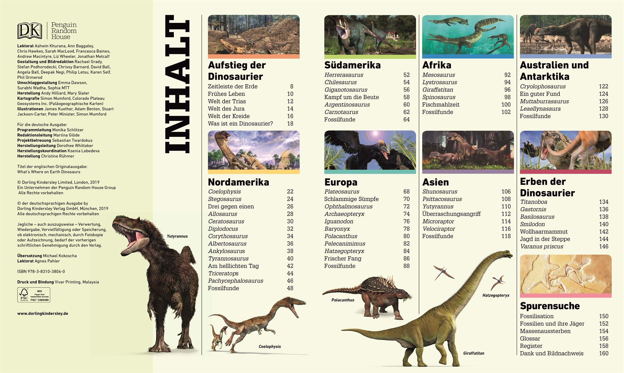 Dinosaurier-Atlas: So hast du die Welt der Urzeit noch nie gesehen. Rund 50 spektakuläre 3-D-Karten erläutern die Lebensräume von rund 40 Dino-Arten. Für Kinder ab 8 Jahren (Wo in aller Welt?)