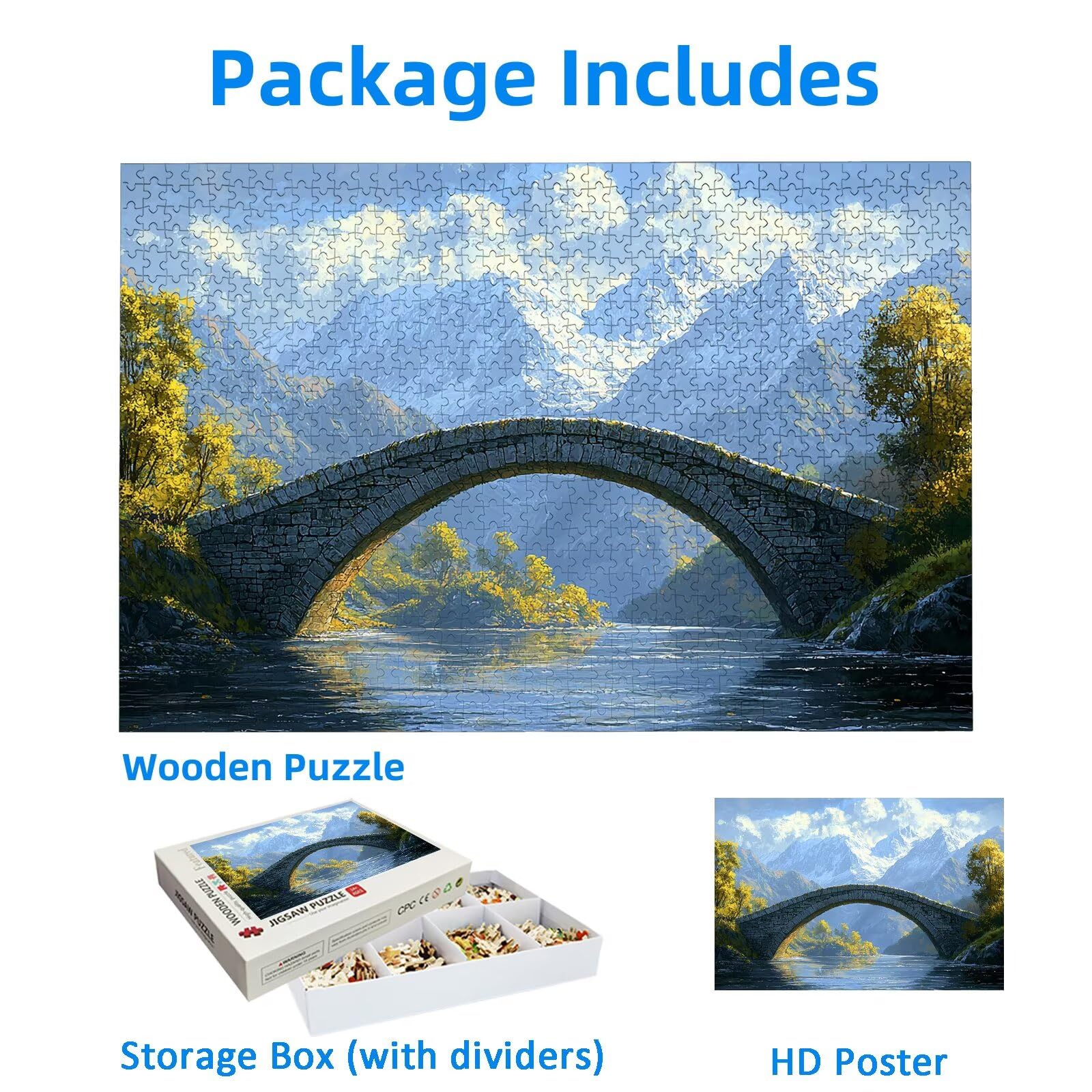 Puzzle 2000 elementów, krajobraz, 2000 elementów, drewniane puzzle dla dorosłych, trudne puzzle, dla całej rodziny, drewniane puzzle do dekoracji pokoju, prezenty, 2906
