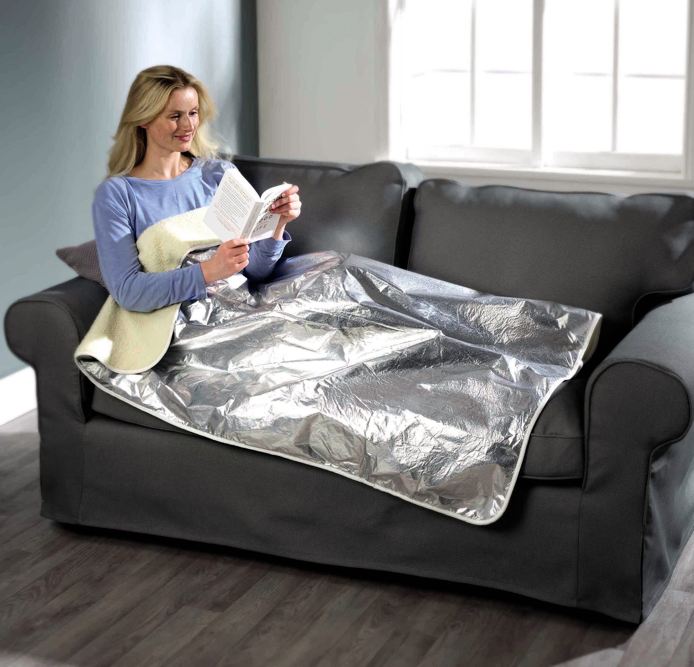 Zero Degree Ultimate Heat Retaining Blanket – 146 x 94cm Soft, Lightweight, Reversible & Water-Resistant Polyester Fleece Throw – Perfect for the Sofa, Bed, Camping, Sports & Outdoor Events