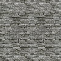 Vista 11 de Timeet - Papel pintado de despegar y pegar, papel de contacto de ladrillo blanco gris, papel de pared 3D autoadhesivo extraíble para dormitorio