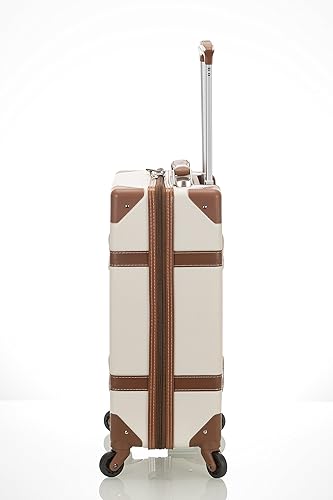 Miniatura 3 de Rockland Baúl con ruedas Stage Coach de 20 pulgadas, Blanco, Baúl con ruedas Stage Coach de 20 pulgadas