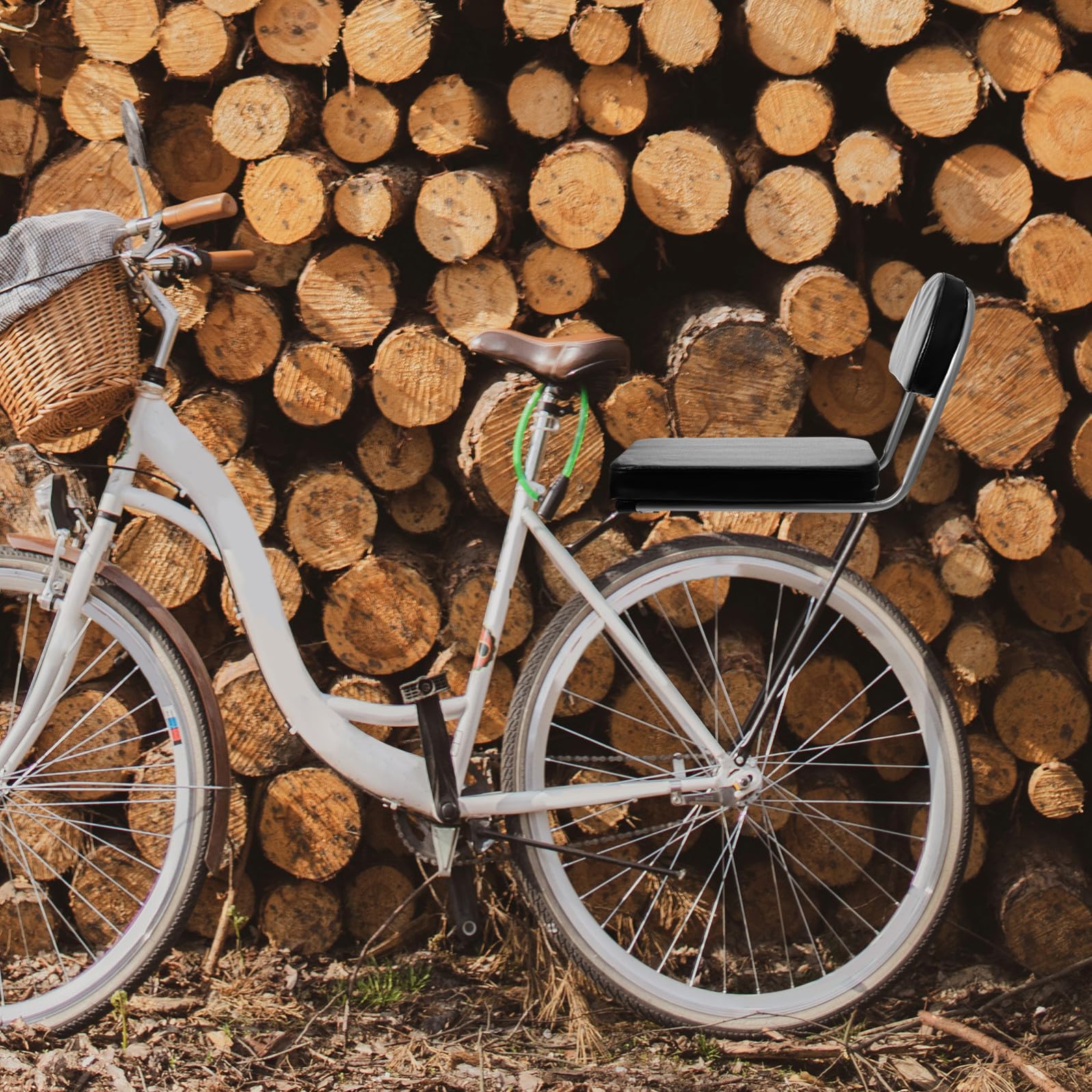 Siège Arrière De Vélo Dossier Souple en Mousse Et Acier Épaissi, Coussin Confortable pour Siège Stable, Adapté Vélo Électrique Et Usage Citadin, Accessoire Robuste