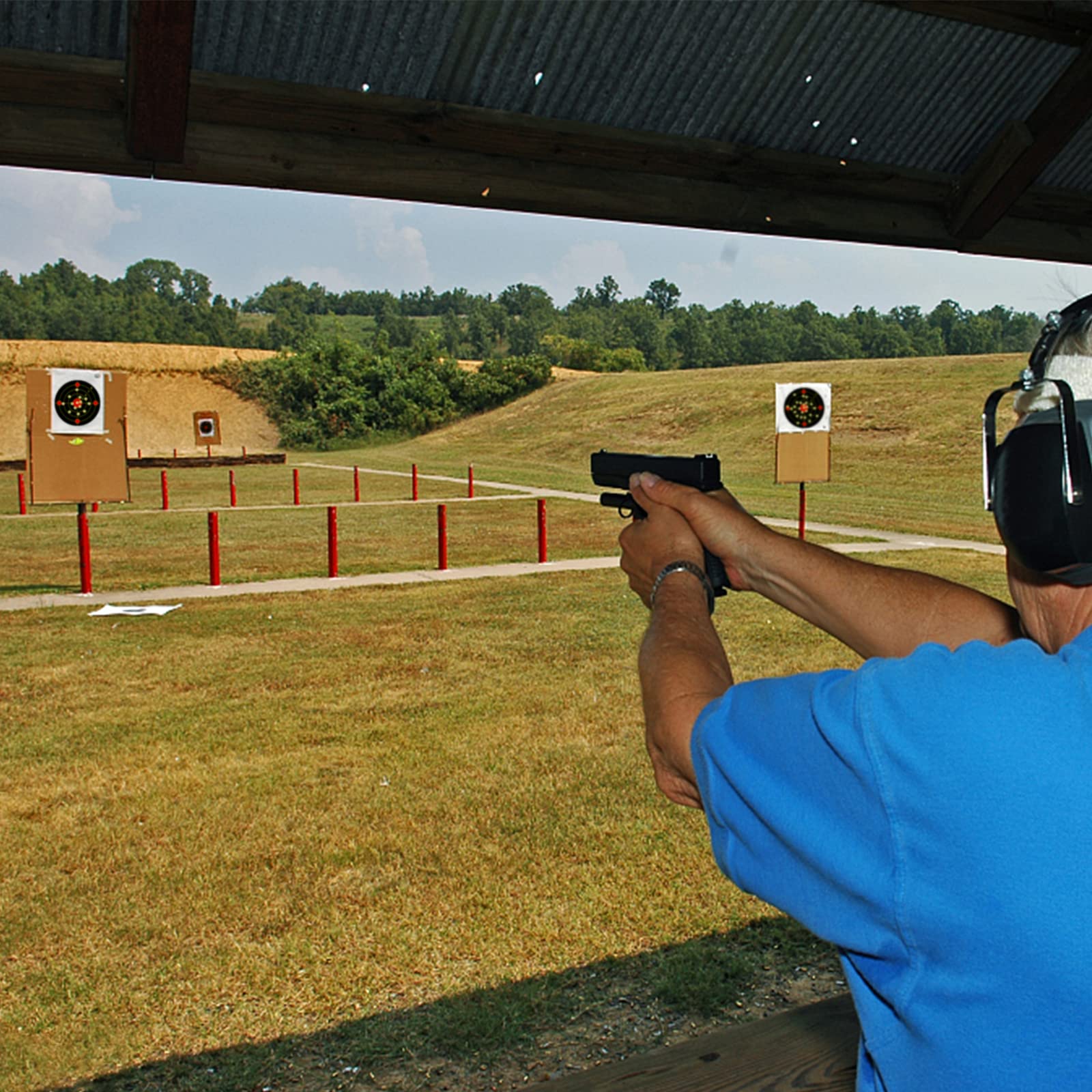 Shooting Targets, 7 inch & 12 inch Adhesive Shooting Targets Reactive