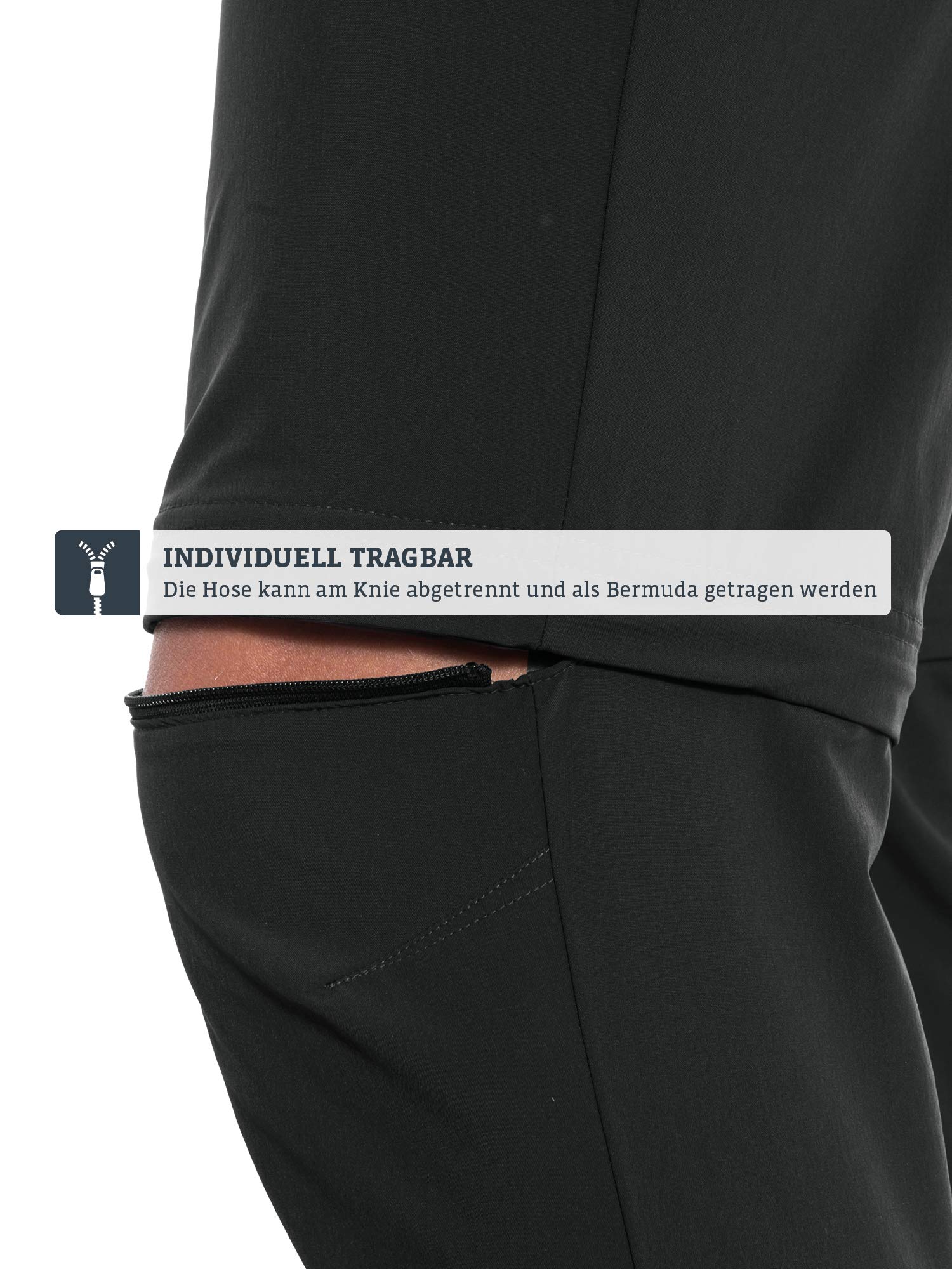 Schöffel Herren Pants Folkstone Zip Off, vielseitige Herren Hose mit Zip-Off Funktion, leichte Wanderhose für den Sommer