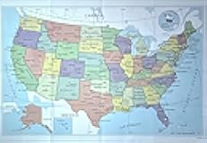 United States USA Wall Map 39.4