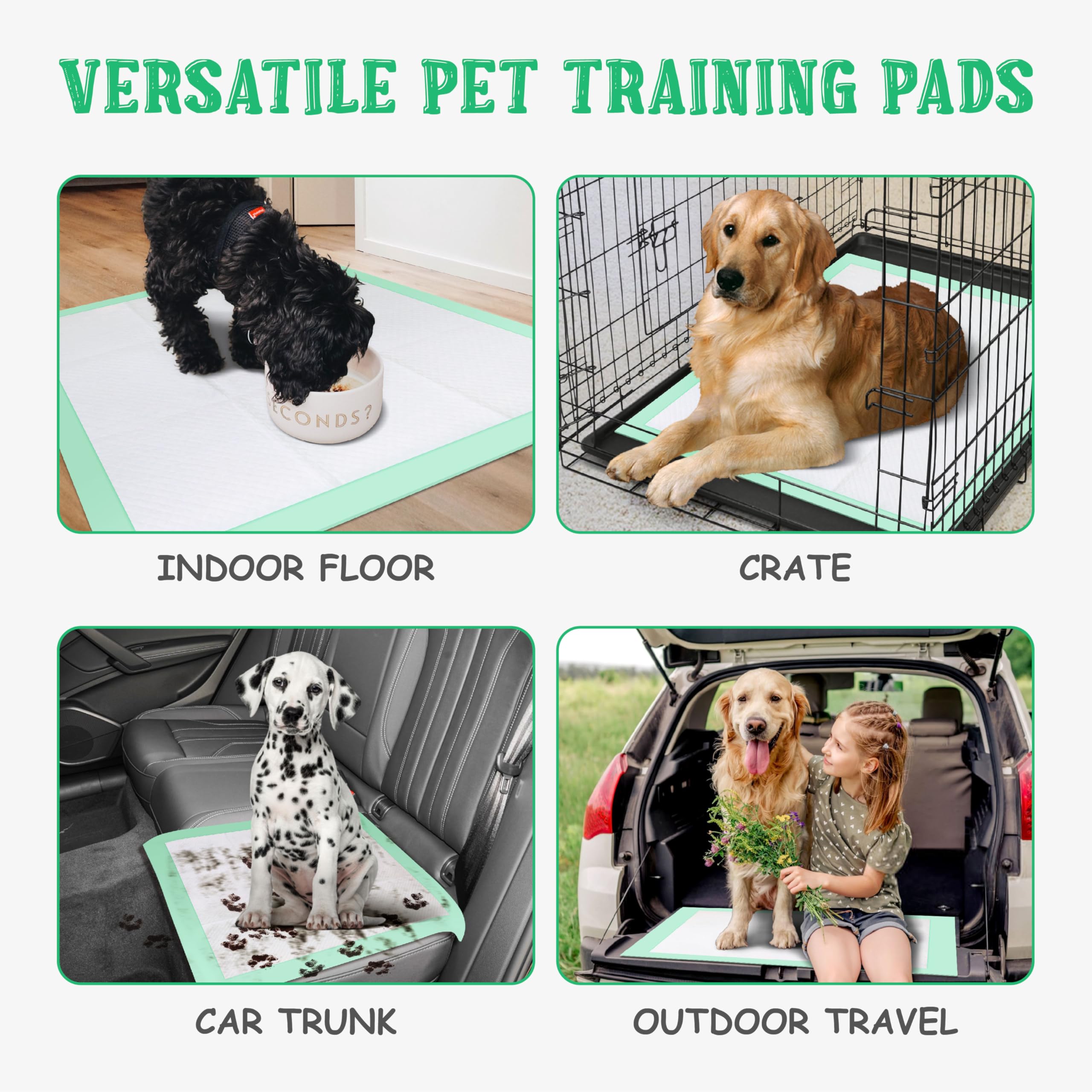 Almohadilla de entrenamiento de 30 x 28 pulgadas, 50 unidades, almohadillas para orina de 5 capas, superabsorbentes, almohadillas para jaula de perro, almohadillas nuevas y mejoradas para