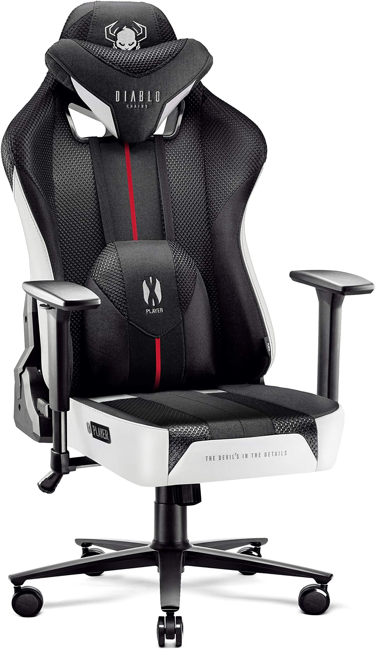 Chaise Gaming Subsonic GEM - Dossier Ergonomique Inclinable Avec Coussin Lombaire - Noir