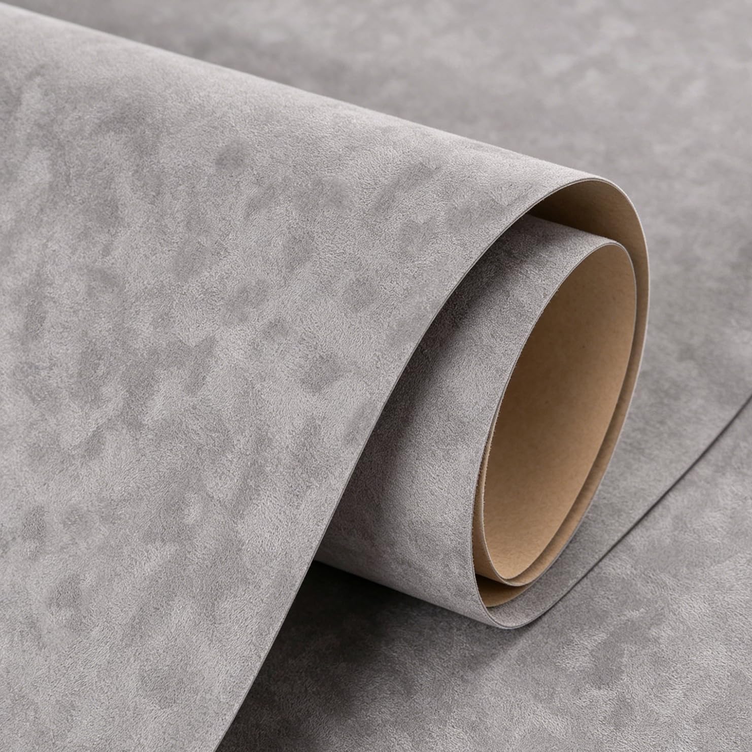 Papier peint en velours gris pour masquer les imperfections de surface et protéger les tiroirs