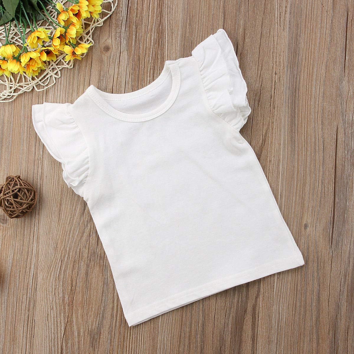 Toddler Baby Girl Clothes Plain T-Shirts Girls Tops Cotton Short Sleeve Tee Summer Outfits: Clothing, Shoes & Jewelry