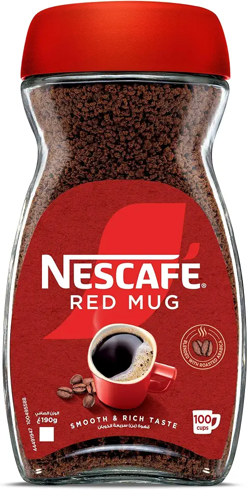 Nescafe Red Mug Instant Coffee Jar 190g