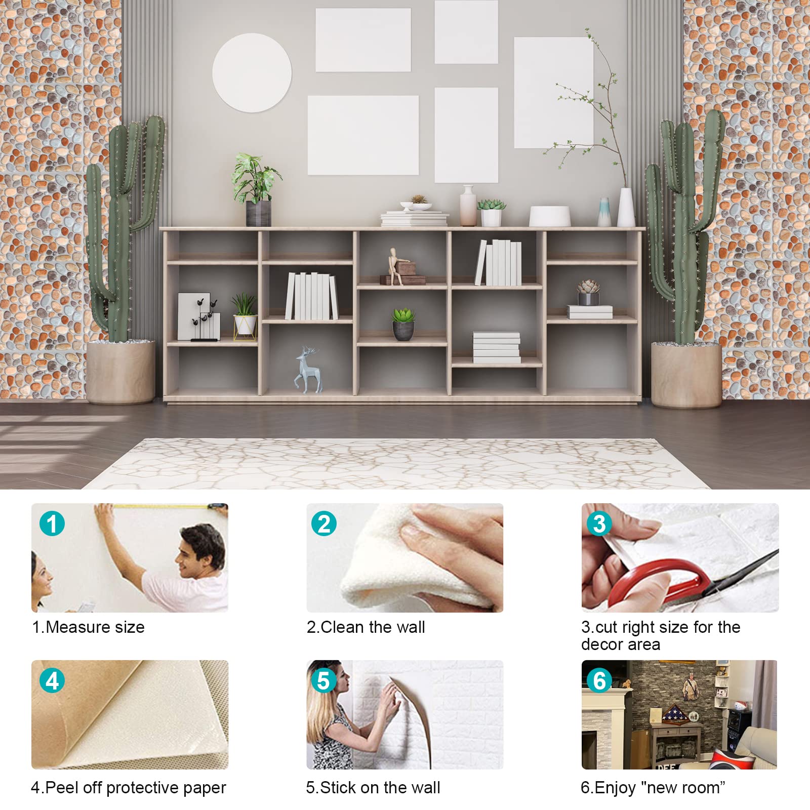 3D-tegelstickers, dikkere keukentegels, zelfklevend, wandtegels, zelfklevend, plaktegels, keuken, afneembaar, voor badkamer, keuken, wanddecoratie, waterdicht, zeeblauw, 30,5 x 30,5 cm