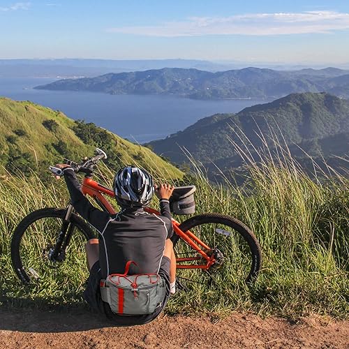 Miniatura 8 de Zavothy Hiking Waist Bag for Women Fanny Pack for Men with Detachable Water Bottle Holder and 1.5L Water Bladder - Ideal for Running, Cycling,