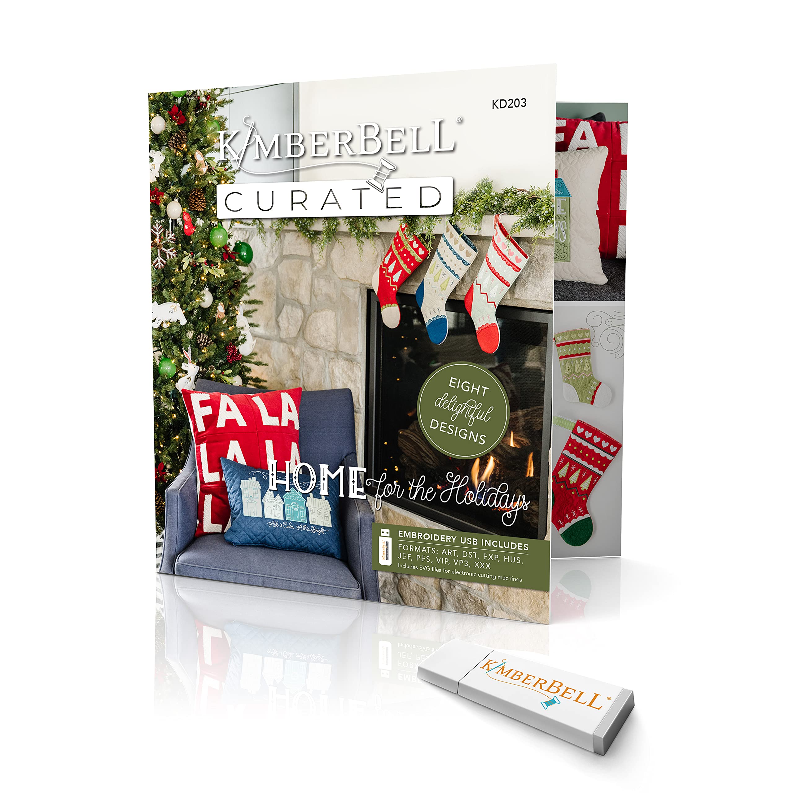 Amazon.com: Kimberbell Home for The Holidays: 8 Curated Machine Embroidery  Design Projects on USB, Step-by-Step Instructions for Beginner to Advanced,  Variety of Techniques, Hoop Sizes: 5x7, 6x10, 8x12, 9x14 : Arts, Crafts