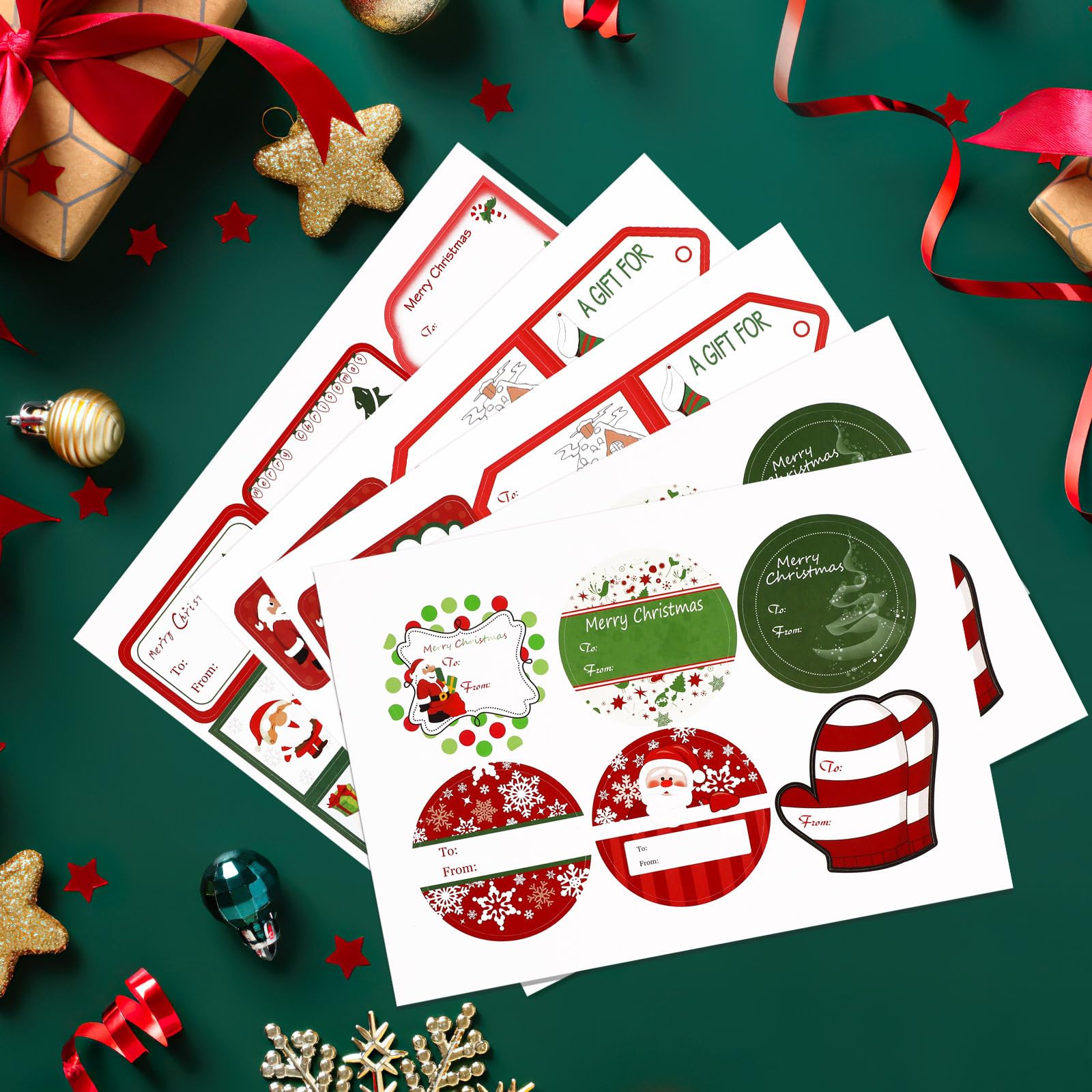 Autocollants En Papier Kraft, 250 étiquettes Cadeaux Autocollants Etiquettes Cadeaux Etiquettes Etiquettes Cadeaux Pour Bouteilles De Vacances Bocaux De Nourriture Autocollants De Noela 92392705