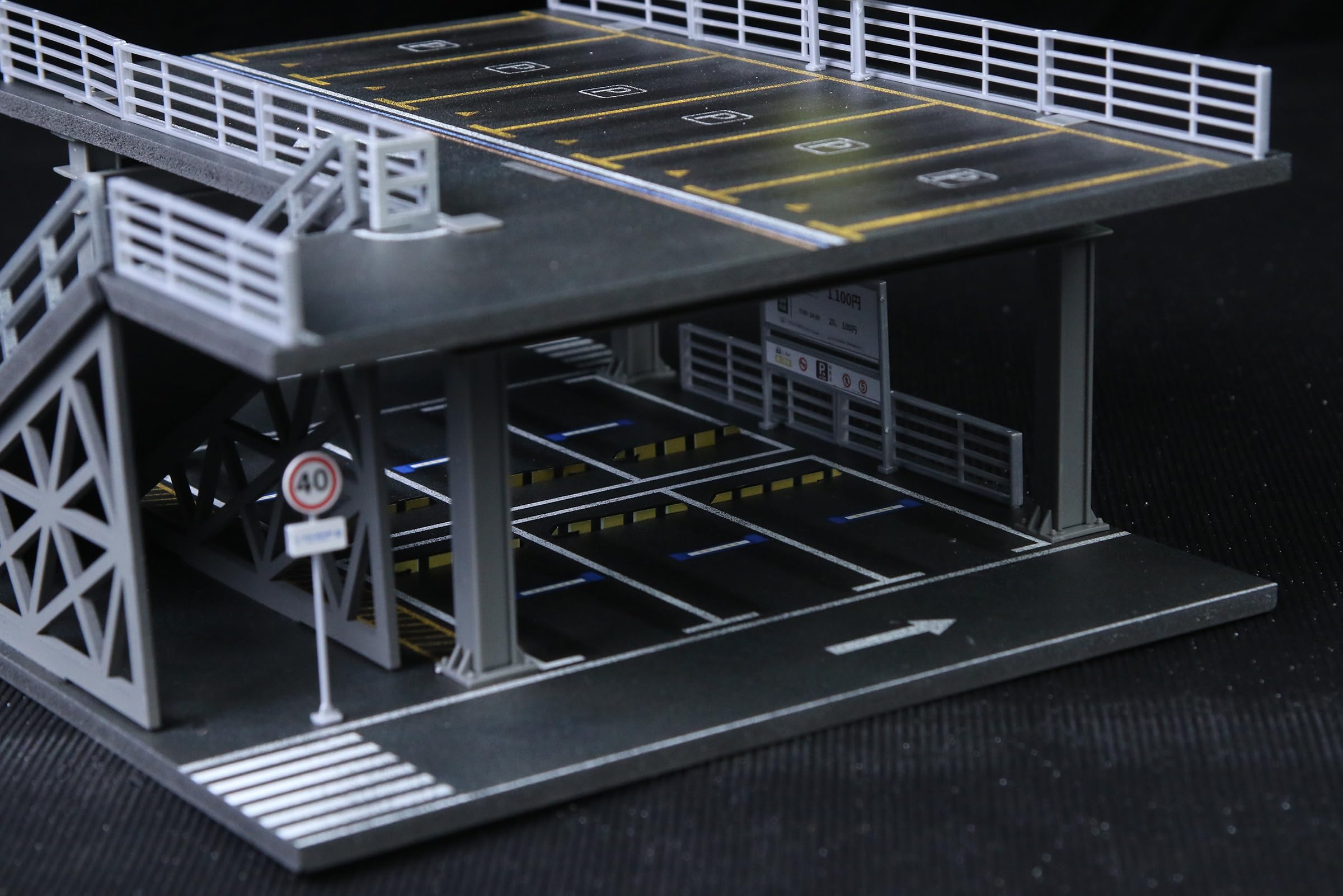 1/64 Scale Die-cast Car Display Case Organizer - Parking Garage