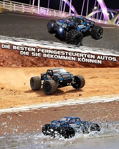 Miniatura 2 de HAIBOXING Vehículos RC a escala 1/18 4WD todoterreno Monster Trucks con alta velocidad de 36+KM/H, vehículos eléctricos todo terreno a prueba de