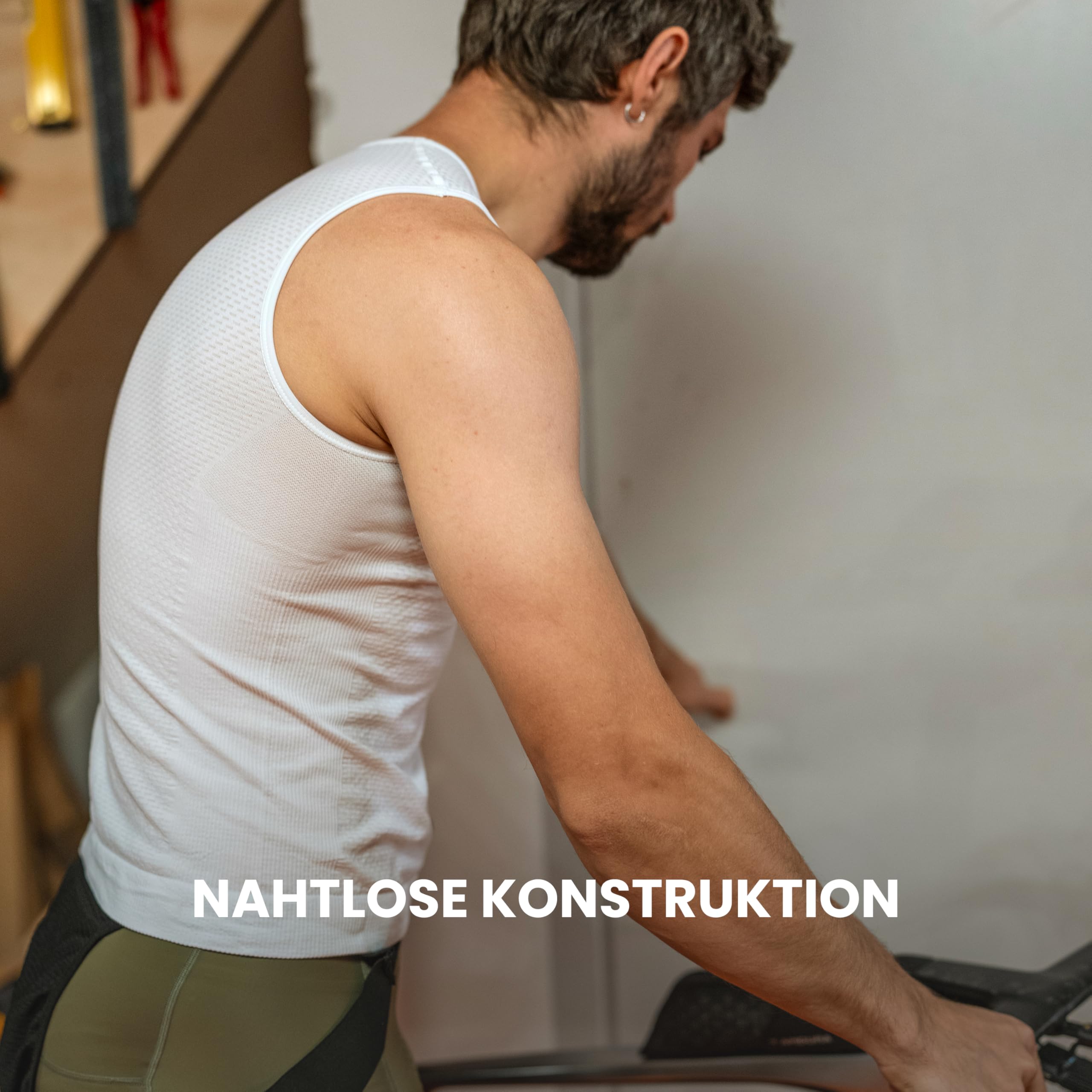 GripGrab PACR Sommer Seamless Ärmelloses Radsport Funktionsunterhemd Herren | Zweite-Haut-Passform mit Race Fit, flacher Kragen passt gut unter enge Trikots, kühlend, atmungsaktiv, Polygiene Behandlung