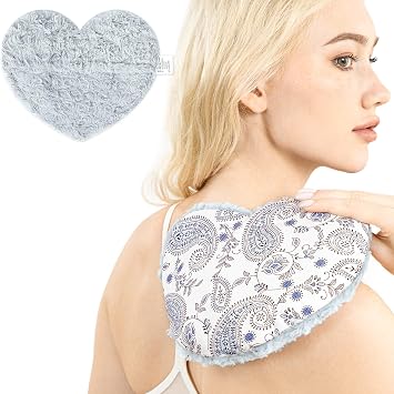 Hihealer Microwave Heating Pad - Microwavable Moist Heat Pad for Cramps, Joints, and Neck Pain Relief - Reusable Self-Care Gift for Women 9x8 inches