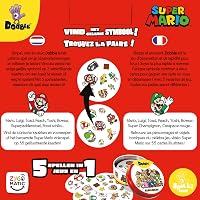 Asmodee Dobble: Super Mario - Gyors megfigyelési kártyajáték 2-8 játékos részére - Családi társasjáték 6 éves kortól - 15 perces játékidő 4