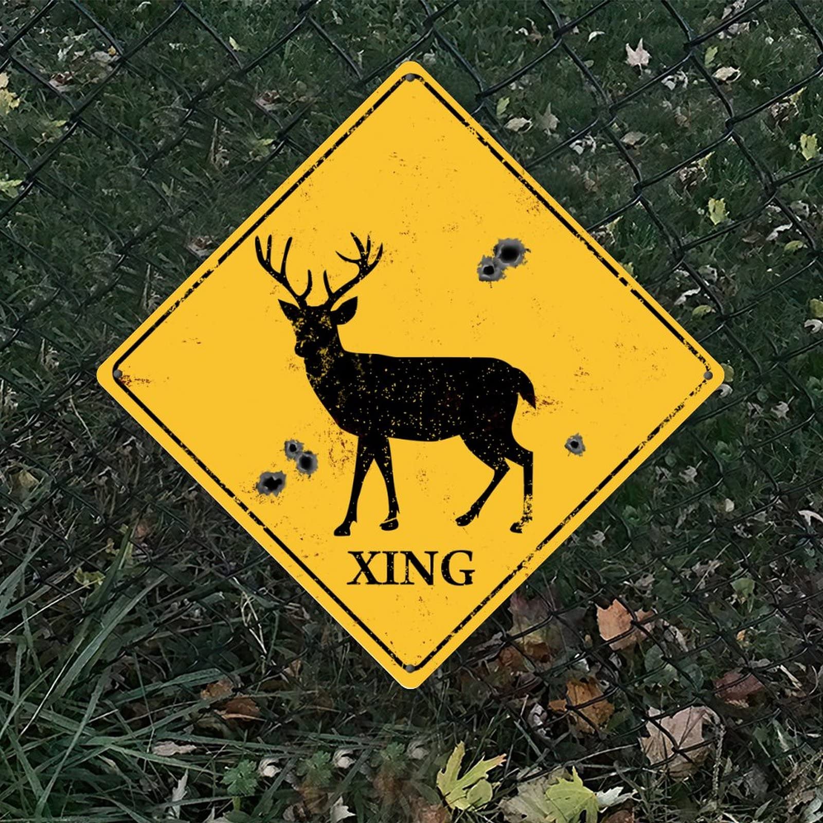 Yelolyio Plaque En Métal Avec Inscription « Caution Beware Of Crocodile