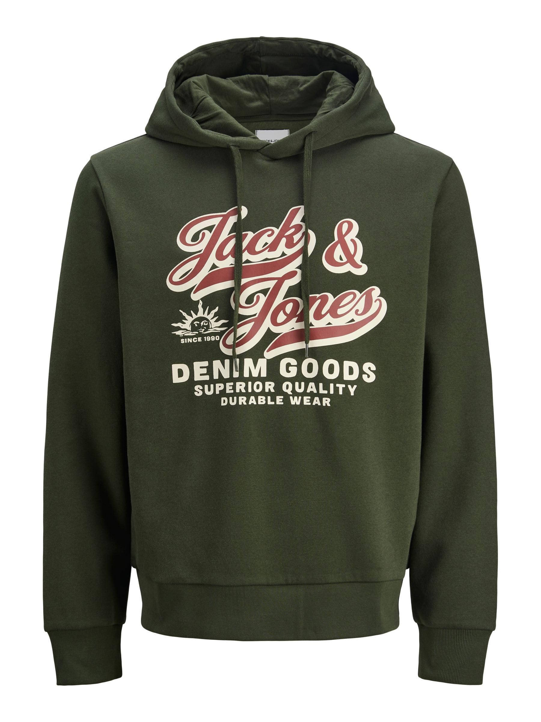 JACK & JONES Jjelogo Sweat Hood 2 Col 25/26 Noos Pls - Plus Size