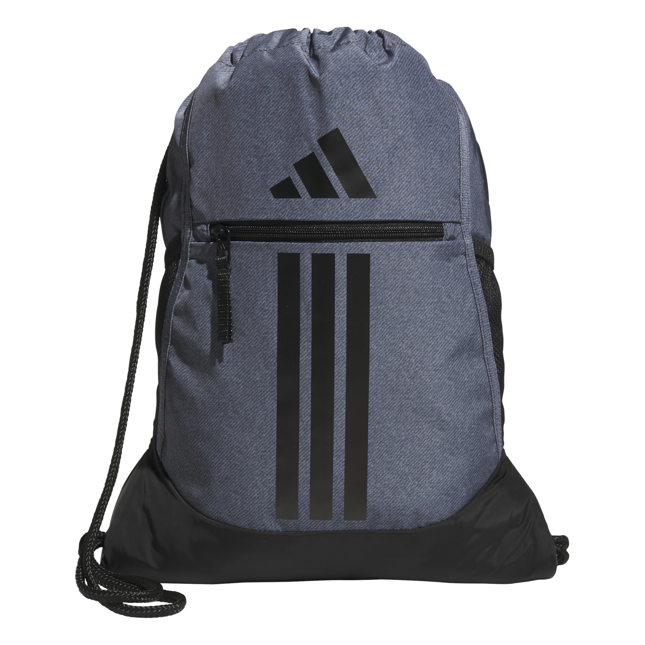 adidas Alliance Sackpack, Drawstring Backpack, Lightweight Small Gym Bag for Women and Men, Twill Onix Grey/Black, One Size, Alliance Sackpack – Drawstring Backpack Small Bag for Men and Women — image 1