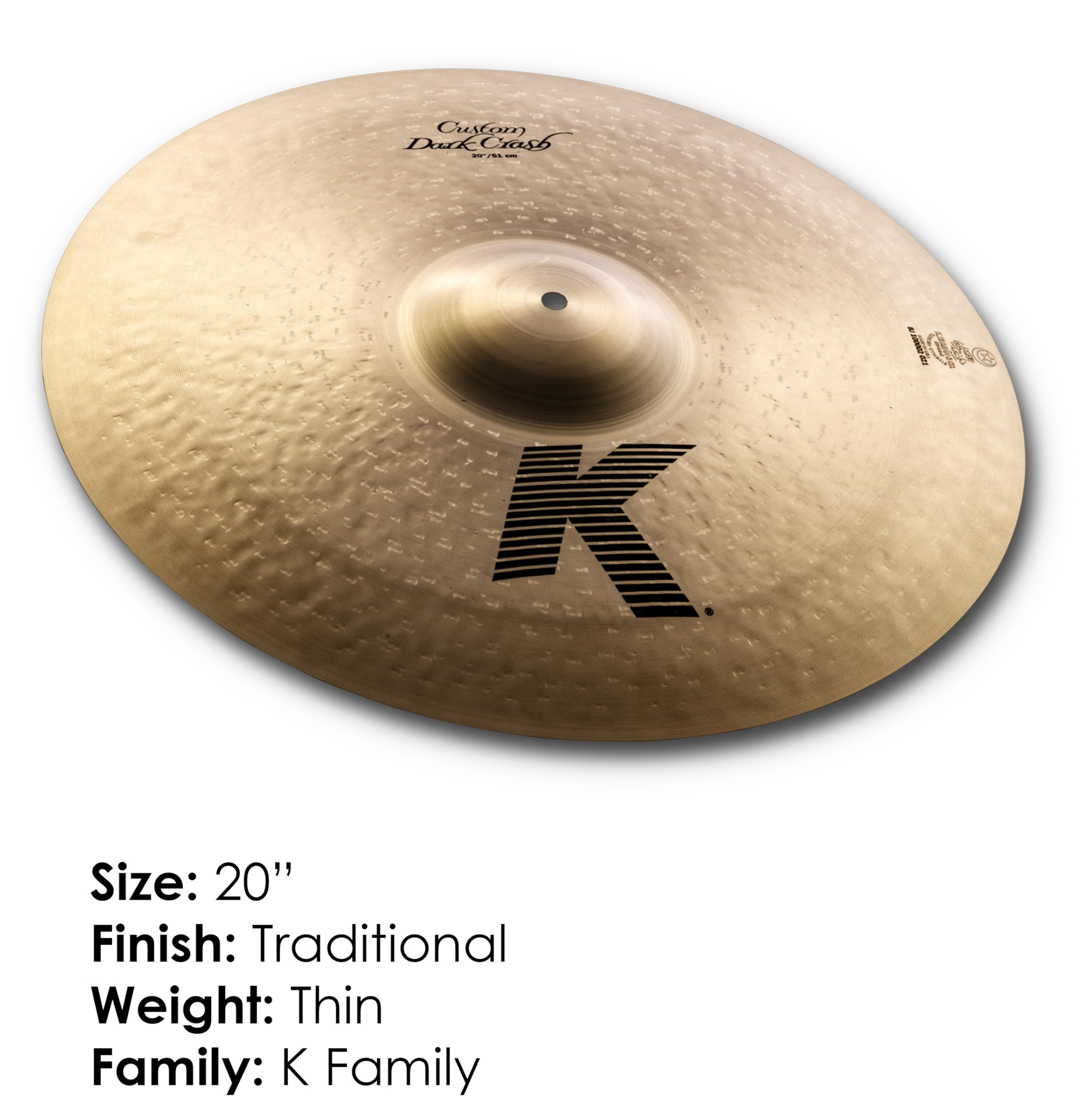 Zildjian K Custom Series - 20-calowy ciemny talerz Crash