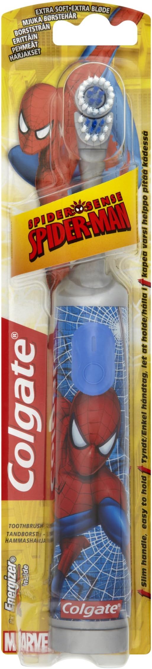 Colgate Spider-Man Kids Battery Powered Toothbrush : Amazon.co.uk ...